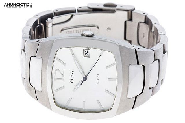 Guess steel reloj de pulsera unisex