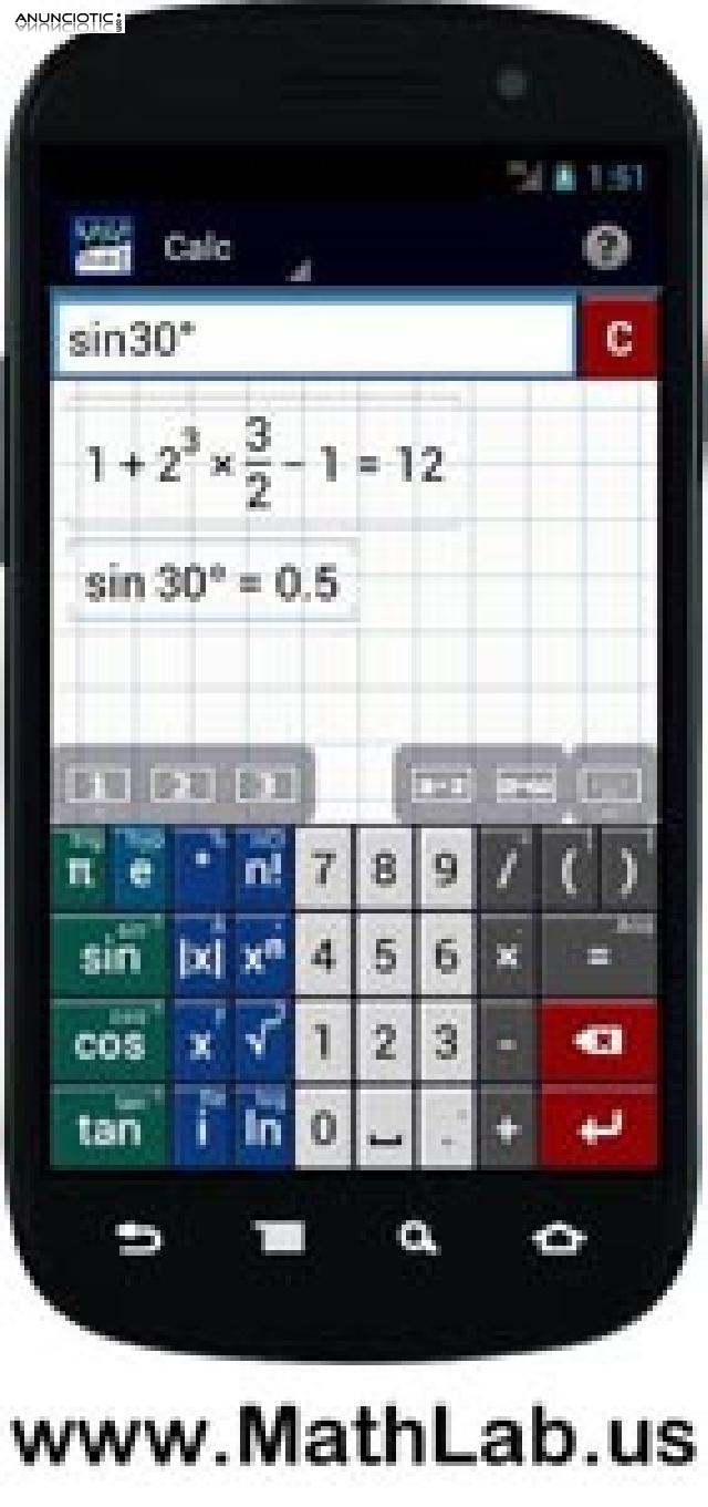 ¡La mejor calculadora científica gráfica para el estudiante!