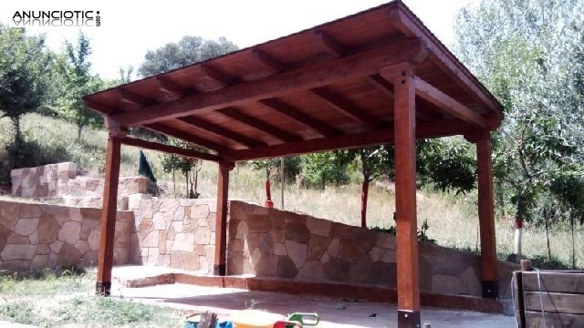 Pergolas, porches, estructuras de madera