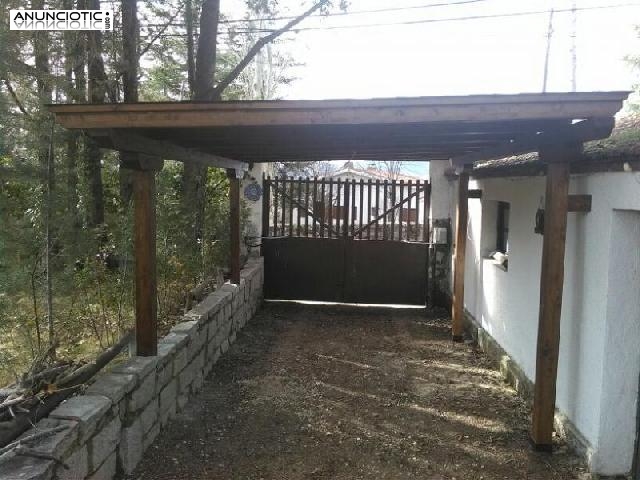 Garaje independiente de madera 300 x 500 cm