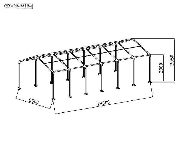 Gran carpa 6x12 por 635?