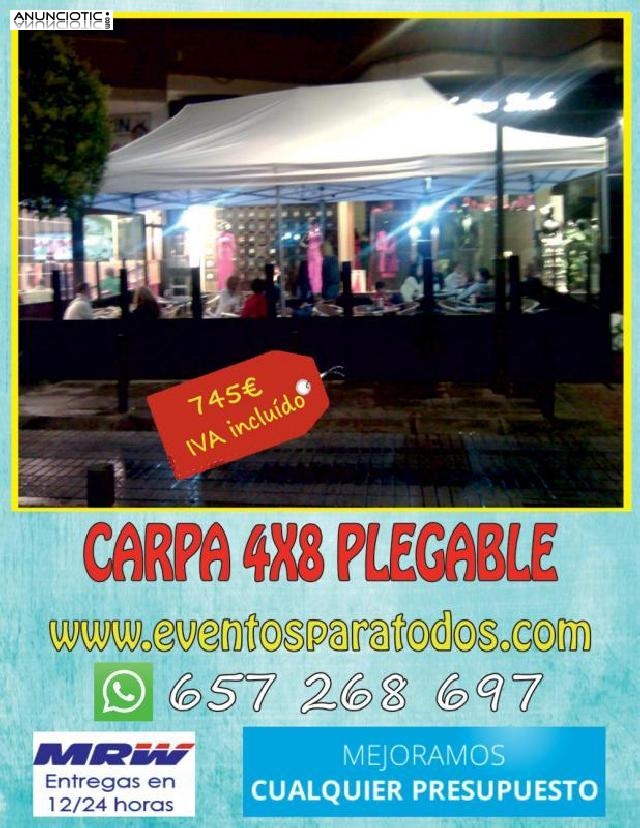 Carpas plegables para terrazas 