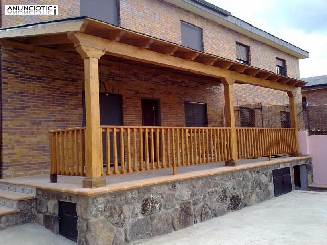 Pergolas, porches, estructuras de madera