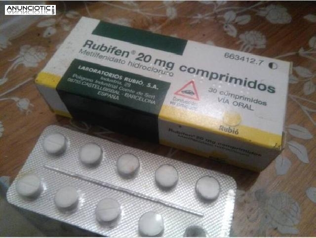 Rubifen 20 Mg y cápsula con química de investigación en píldoras, líquido y