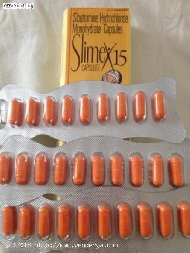 Reductil Asignó 15mg Sibutramine 30 Cápsulas