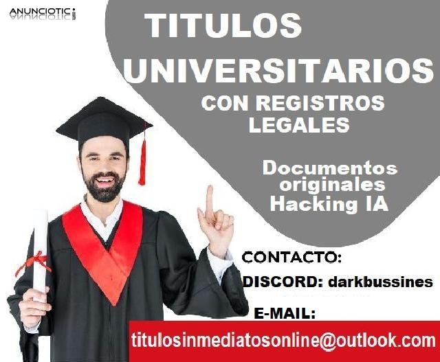 TITULOS UNIVERSITARIOS EUROPA Y AMERICA