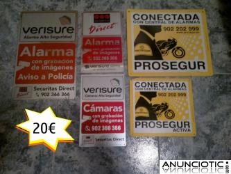 vendo placas disuasorias de alarma