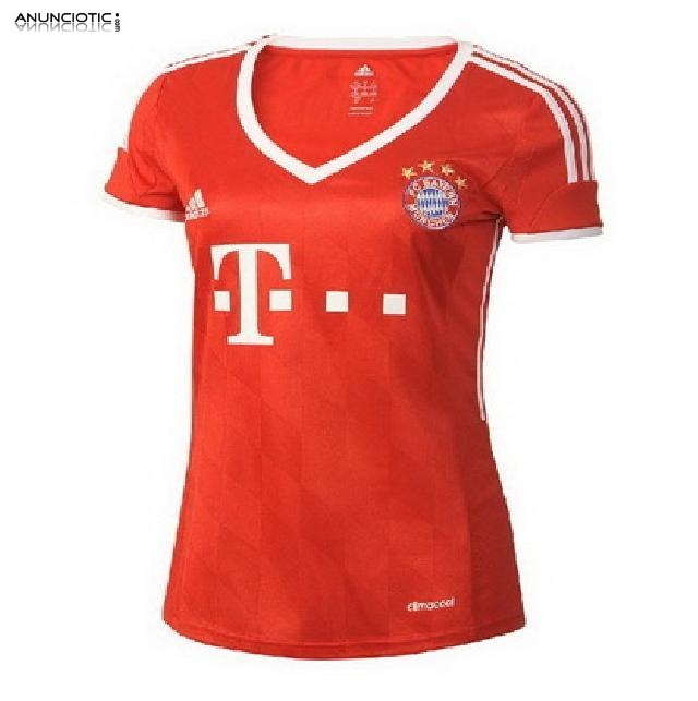 camisetas bayern munchen mujeres 2014 primera