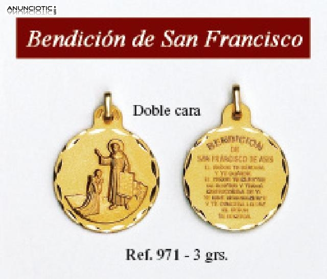 MEDALLAS, LLAVES y CRUCES bendicion San Francisco