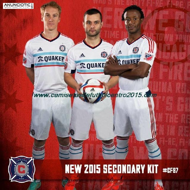 nuevo Camisetas Chicago Fire baratas Segunda 2015 2016