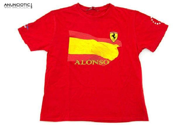 Camiseta ferrari niña color rojo talla 7-8