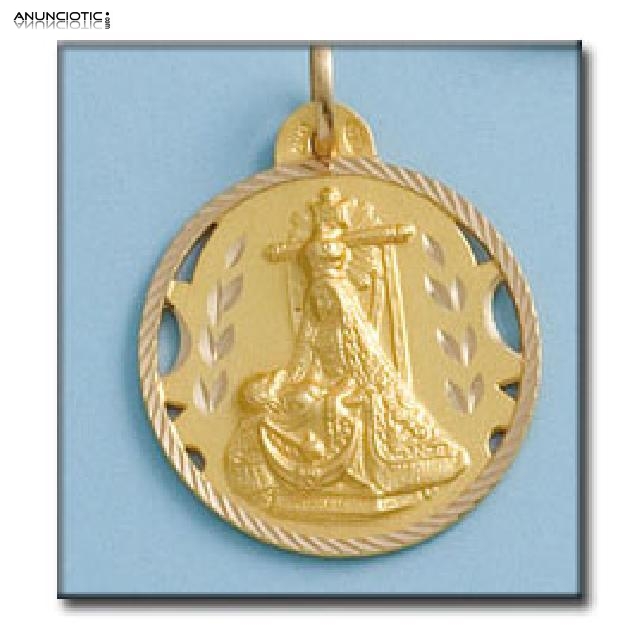 MEDALLA VIRGEN DE LAS ANGUSTIAS EN ORO Y EN PLATA.