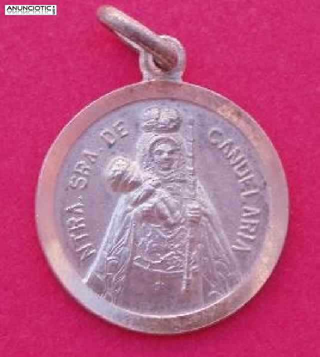 MEDALLA VIRGEN DE LA CANDELARIA EN ORO Y EN PLATA.