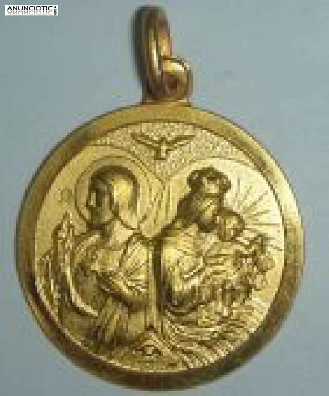  Medallas de virgenes y santos en oro y plata