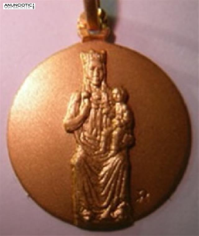  Medallas de virgenes y santos en oro y plata