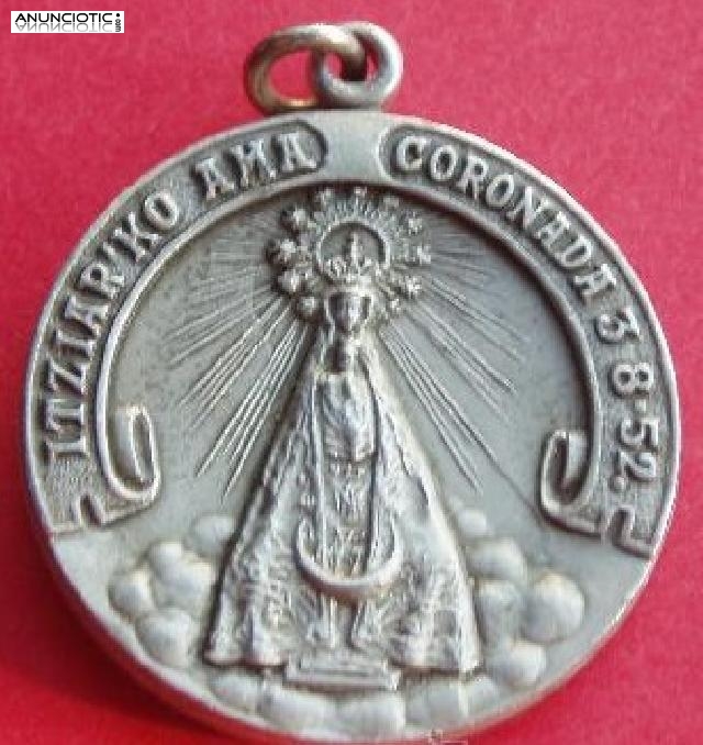 MEDALLAS VIRGEN DE ITZIAR EN ORO O PLATA