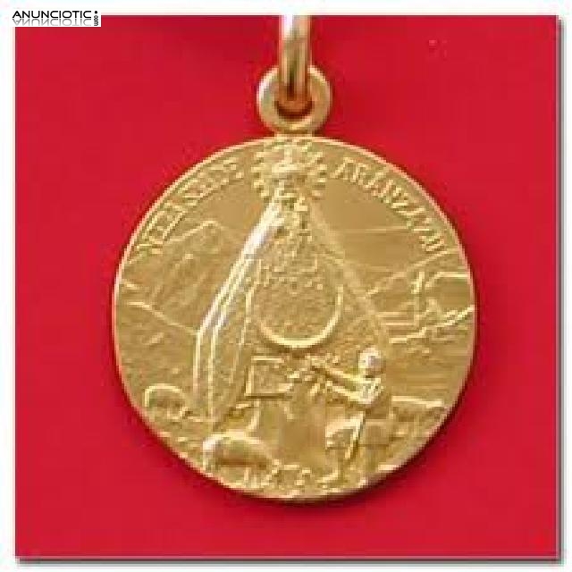 MEDALLAS VIRGEN DE ARANZAZU ARANTXA EN ORO O PLATA