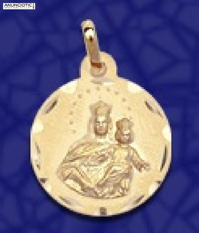 MEDALLA VIRGEN AUXILIADORA EN ORO Y EN PLATA.