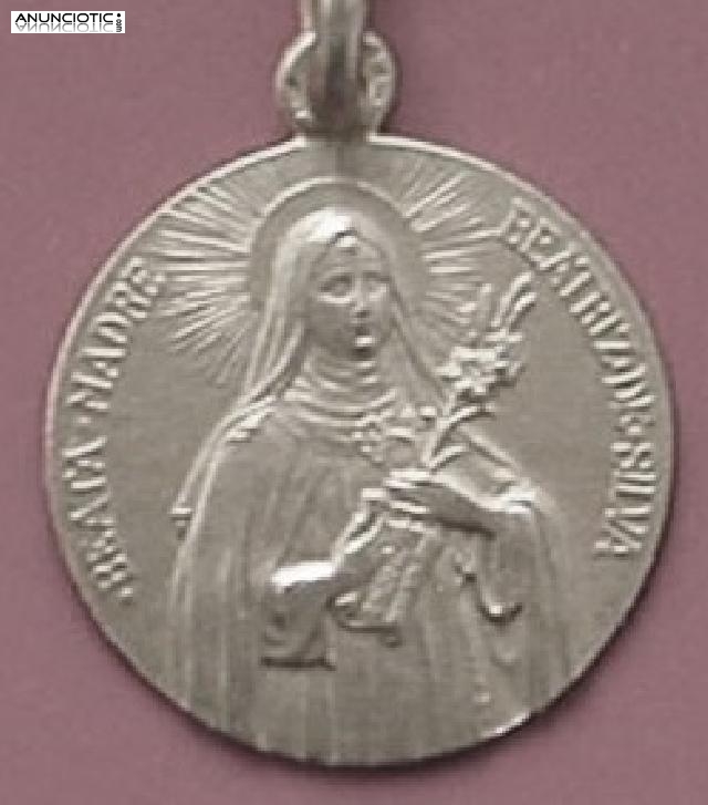 MEDALLA SANTA BEATRIZ EN ORO Y EN PLATA.