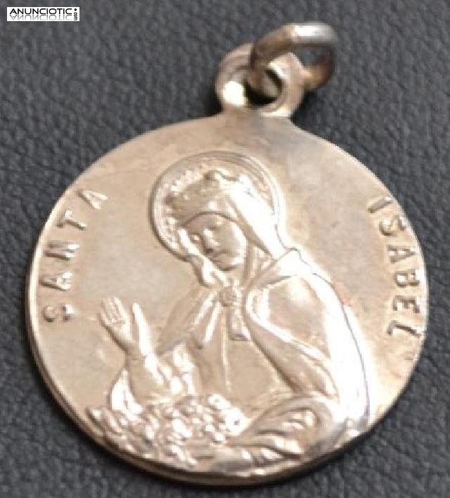 MEDALLA SANTA ISABEL DE HUNGRIA EN ORO Y EN PLATA.