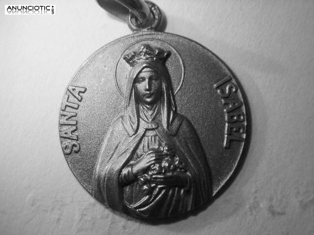 MEDALLA SANTA ISABEL DE HUNGRIA EN ORO Y EN PLATA.