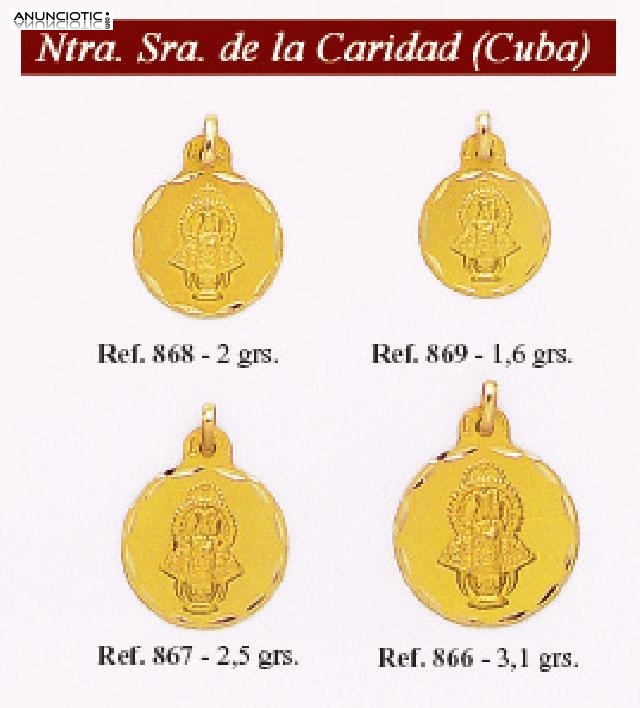 Medallas virgen caridad del cobre (patrona Cuba)