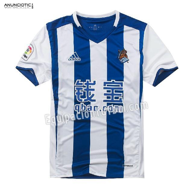 camiseta tailandia real sociedad primera equipacion 2016-2017