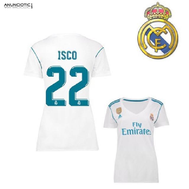 Camiseta Real Madrid Primera 2017 2018 Mujer