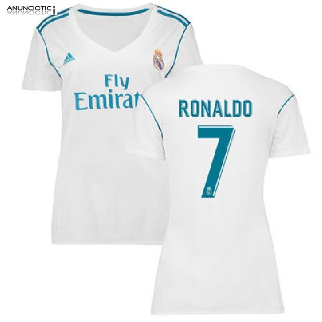 Camiseta Real Madrid Primera 2017 2018 Mujer