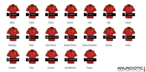 Camiseta España Eurocopa 2012