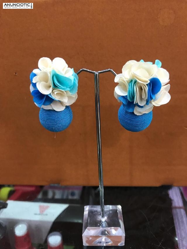 Pendientes artesanales  en variados colores