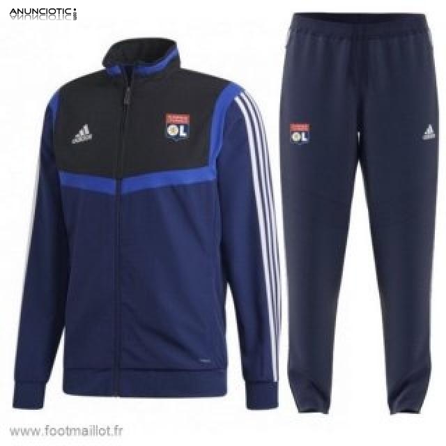 Vente Survetement foot Lyon Pas Cher 2018 2019 - footmaillot