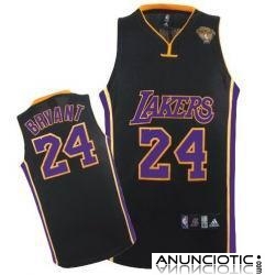 Venta campeon camisetas nba los angeles lakers negro y azul