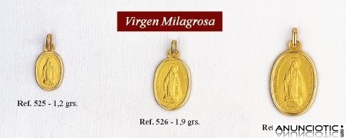 Medallas milagrosa en oro y plata