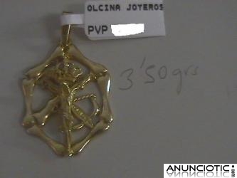 CRISTO de la LEGION en oro y plata