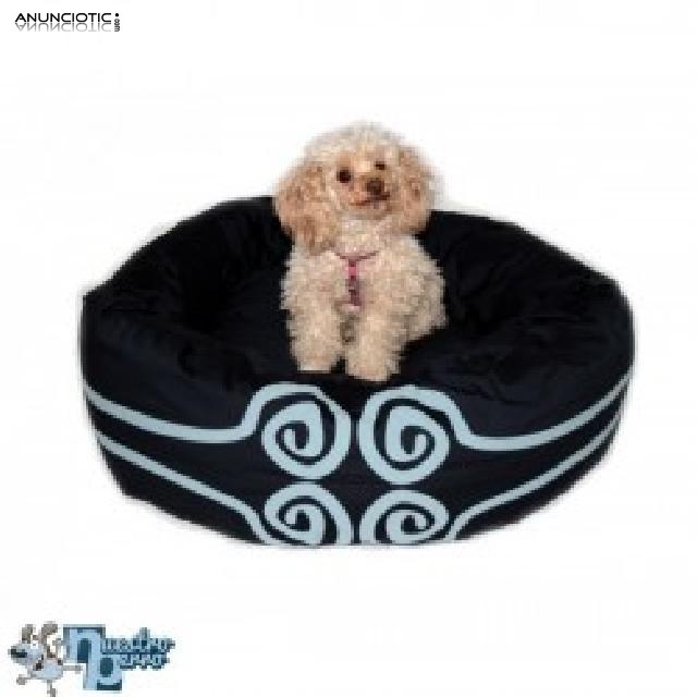 Cama para perro moysa donut hipnotic bones azul xl