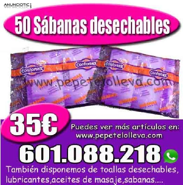 50 sábanas desechables 35  Sin ajustar Llámanos y prueba