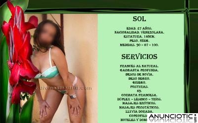 SOL BELLA MUJER VOLUPTUOSA Y DE SENSUALIDAD DESBORDANTE