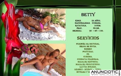 BETTY CUBANA ESPECTACULAR,  EXPLOSIVA Y MUY CARIÑOSA  