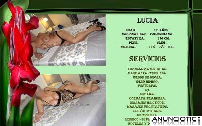 Lucía una mujer cañón muy sexy  de pronunciadas curvas y amante idílica 