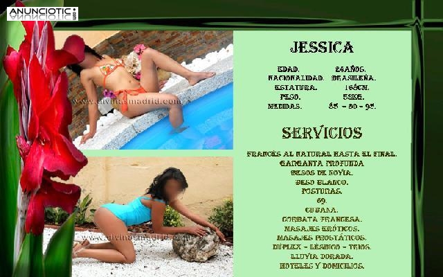 JESSICA ESCULTURAL BRASILEÑA ELEGANTE Y SUPER SEXY, super simpática y muy complaciente.