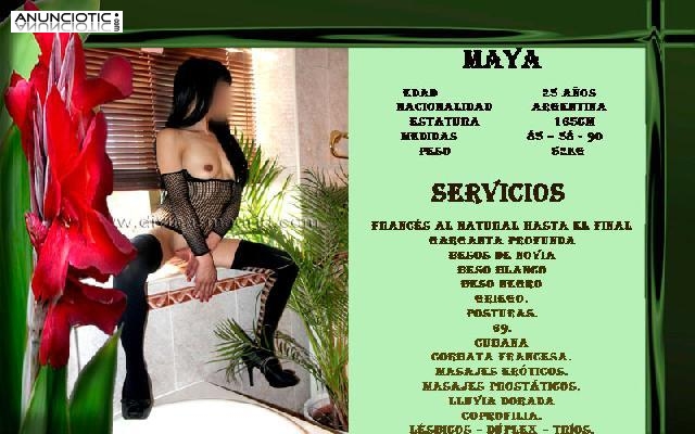 MAYA UNA MEJICANA DE EXOTICA BELLEZA SEDUCTORA Y MISTERIOSA MUY IMPLICADA S