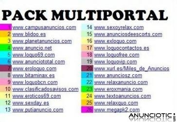 PACK MULTIPORTAL ESCORT 50 EUROS AL MES