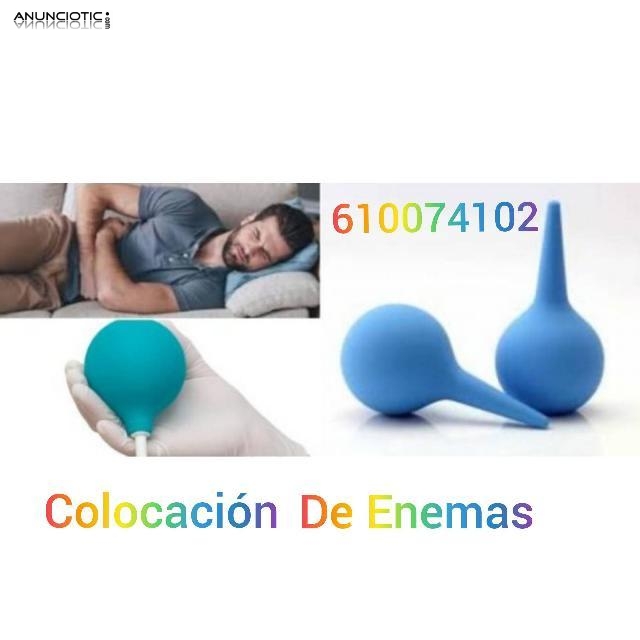 Colocación de Enemas masaje prostático