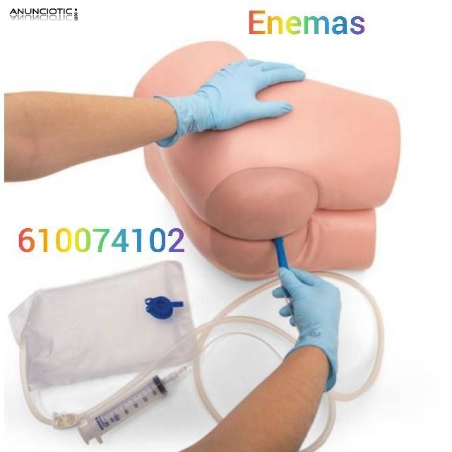 Colocación de Enemas masaje prostático