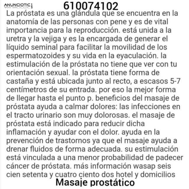 Masajista profesional prostático