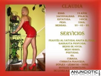 CLAUDIA POLACA RUBIA SEXY Y ATRACTIVA....