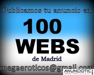 Publicamos en 100 webs tus anuncios   