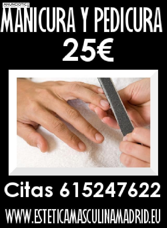 Manicura y pedicura para caballeros 25 euros!! 