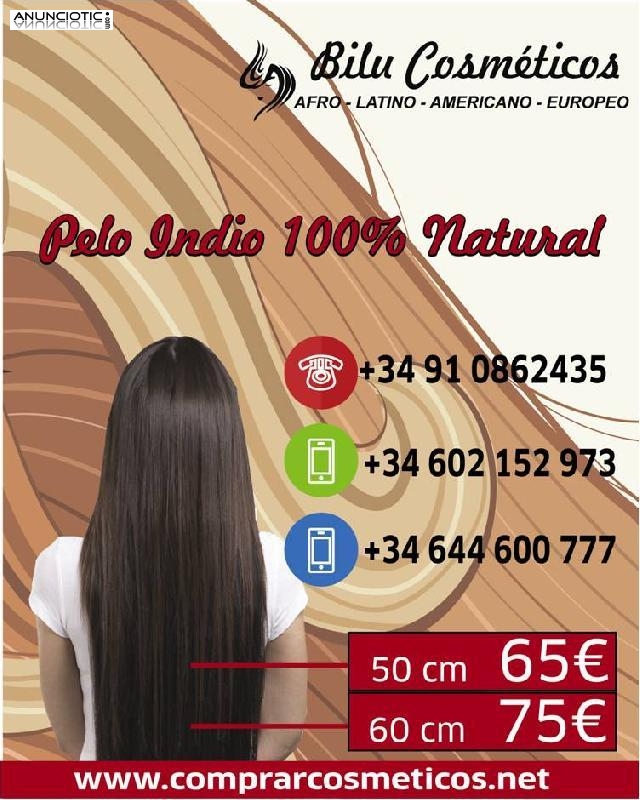 PELO INDIO 100% NATURAL A SOLO 65E